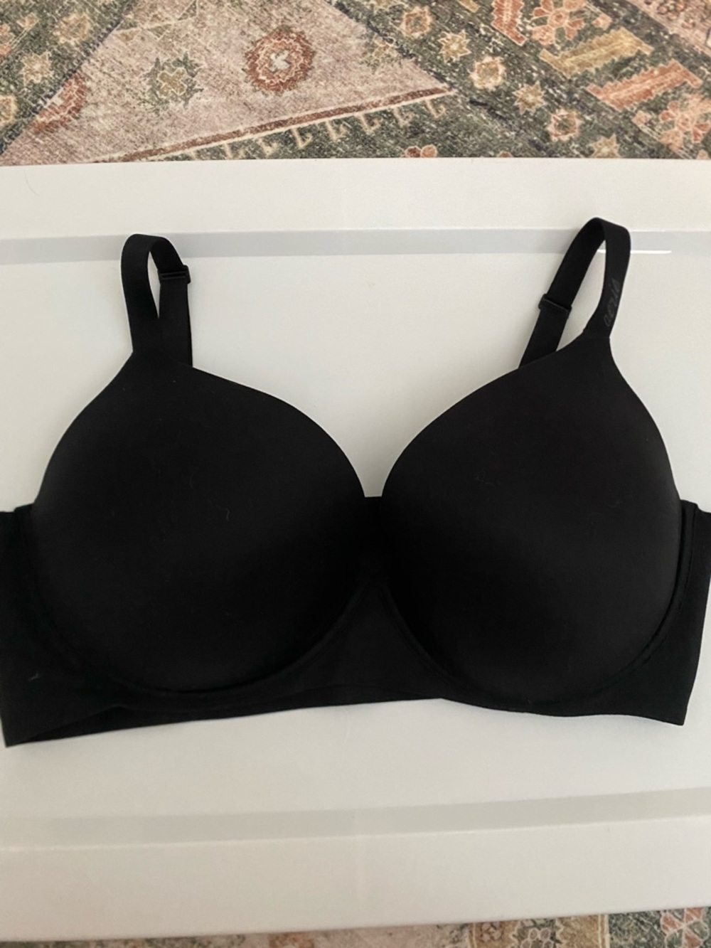 38D Aerie Smoothez Black Seamless T-Shirt Bra